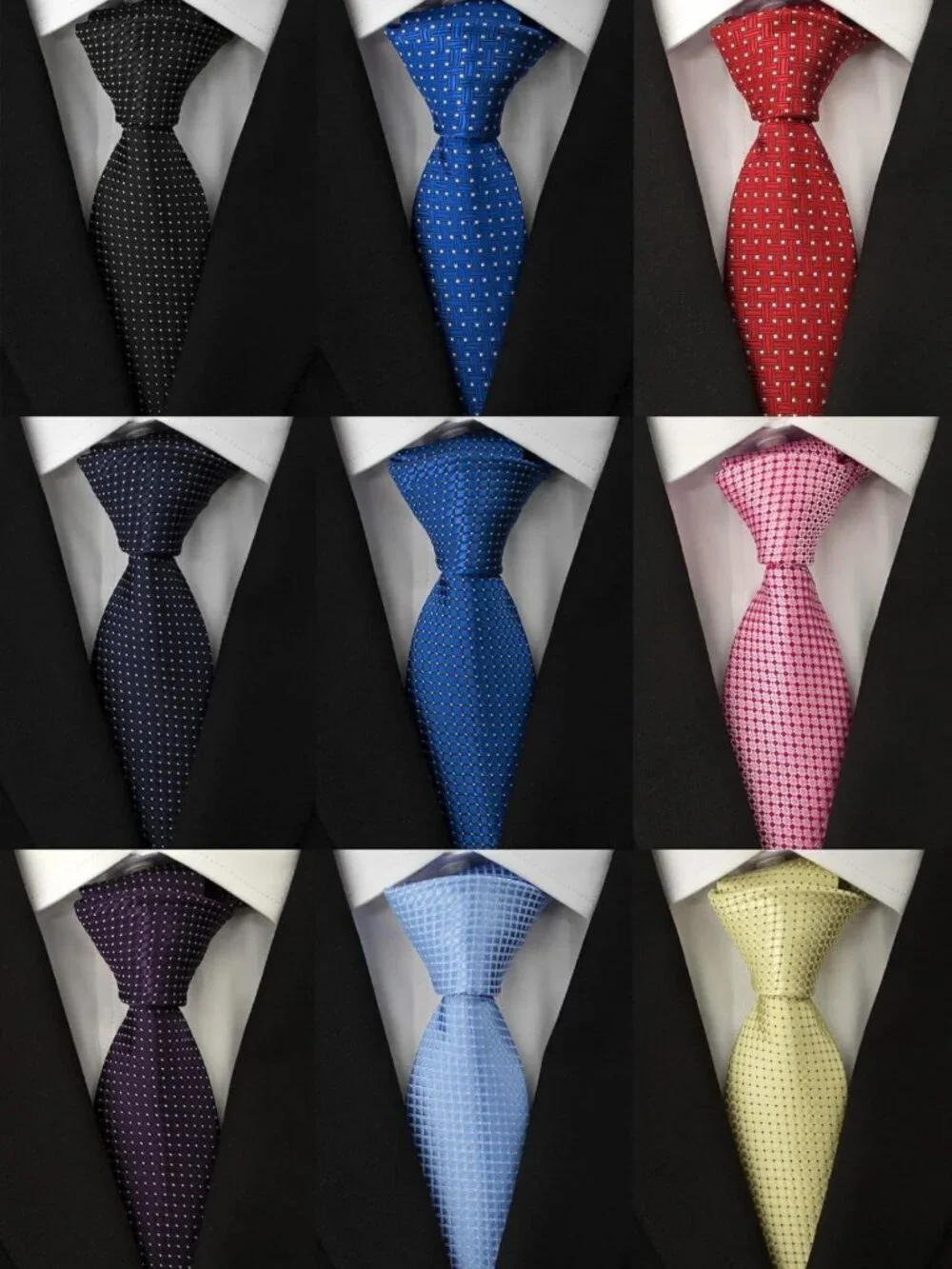 Classic Men's Woven Jacquard Necktie | Elegant Tie for Formal & Casual Wear